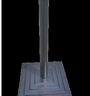 Опора чавунна з круглою трубою R 400/725/76